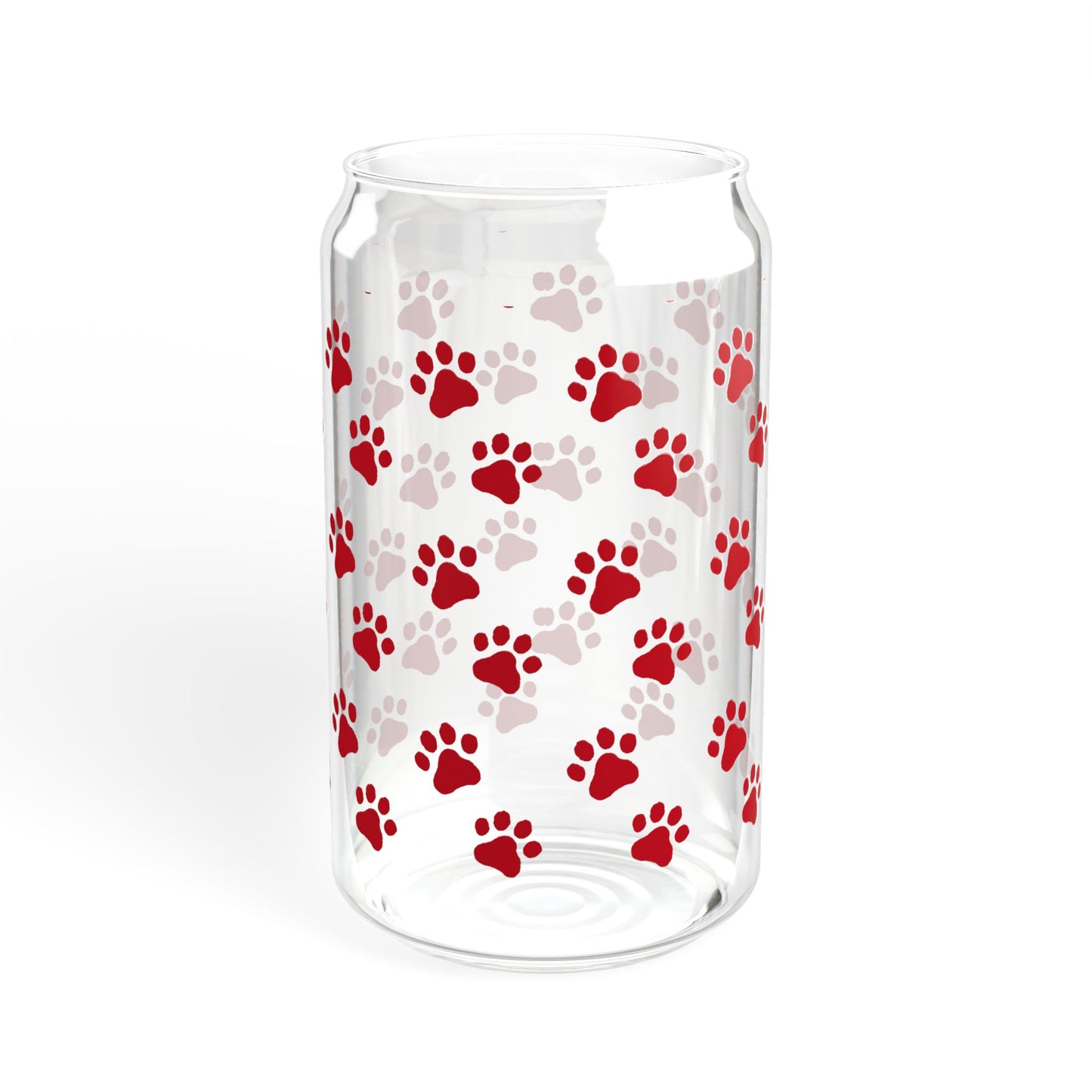 Red Sipper Glass, 16oz