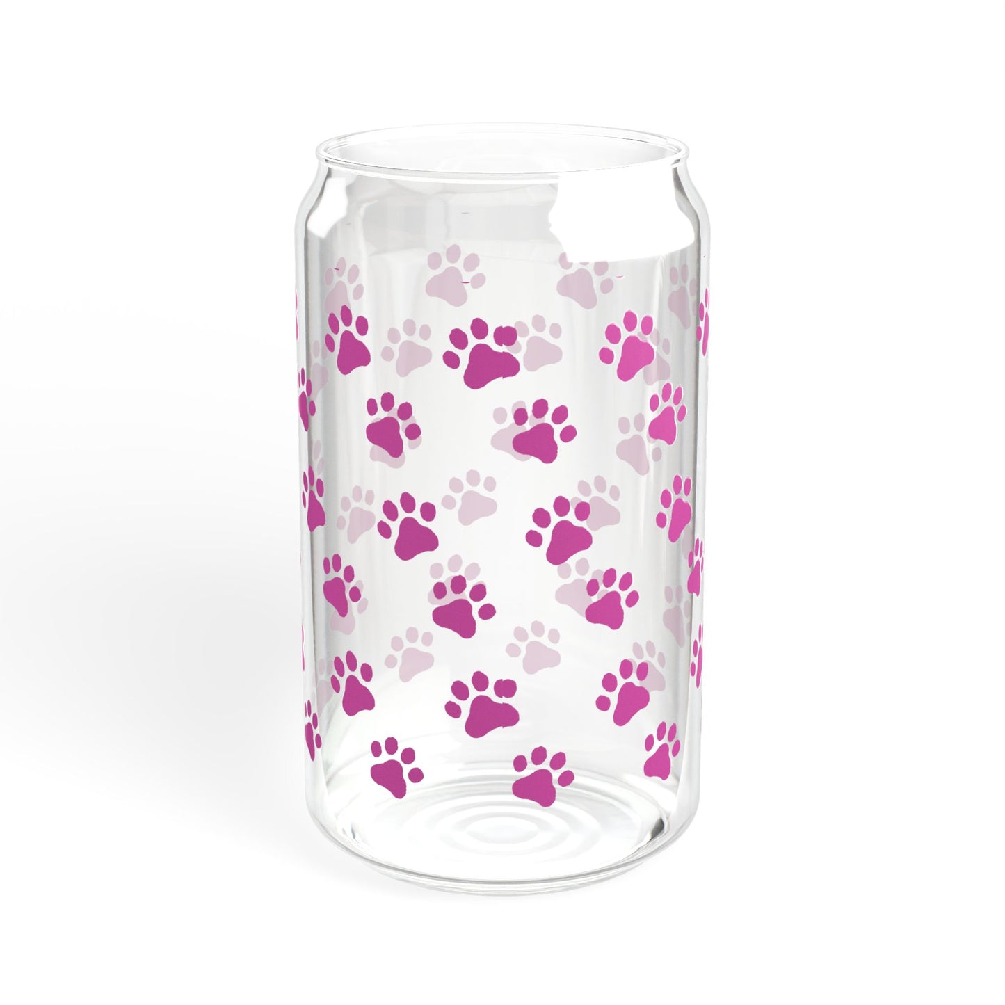 Pink Sipper Glass, 16oz