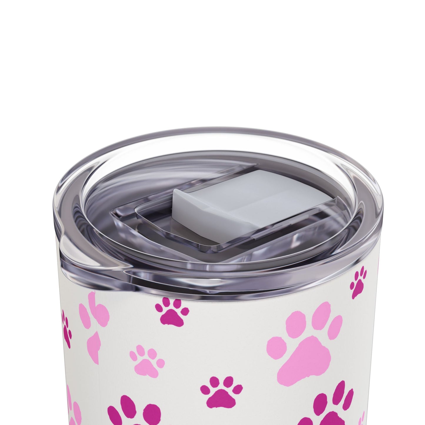 White Paw Print Matte Tumbler, 20oz