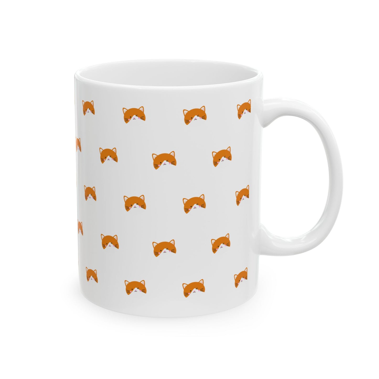 Orange Cat Print Mug