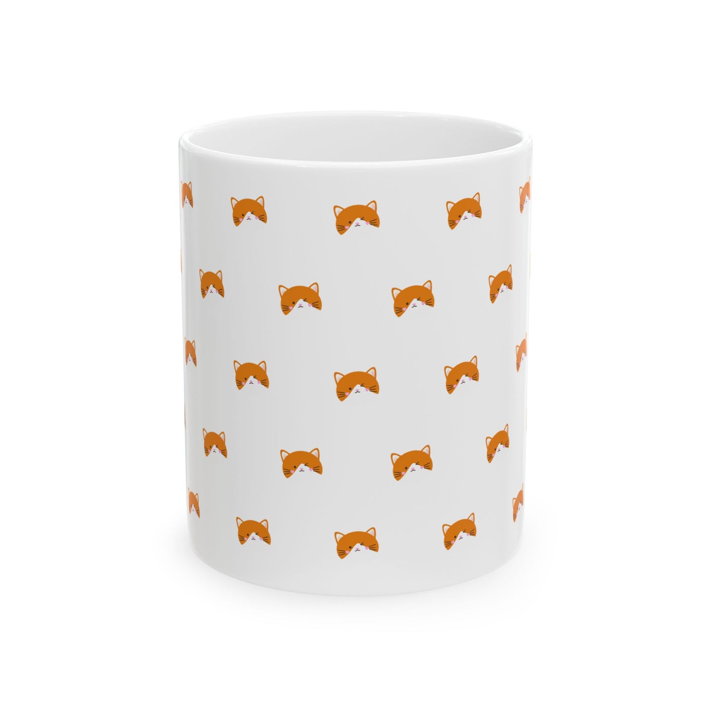 Orange Cat Print Mug