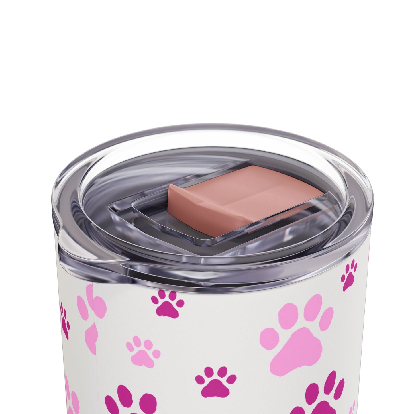 White Paw Print Matte Tumbler, 20oz