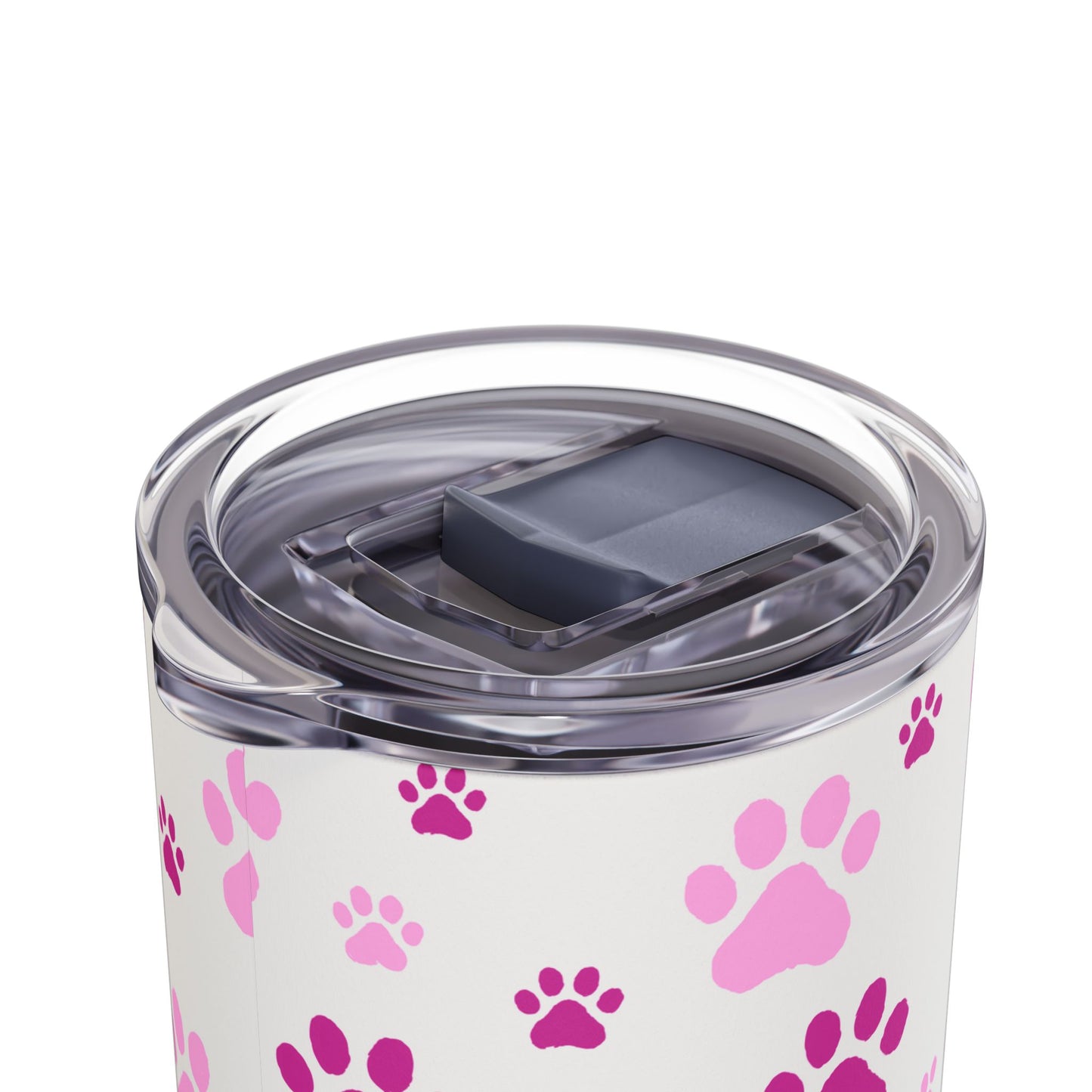 White Paw Print Matte Tumbler, 20oz