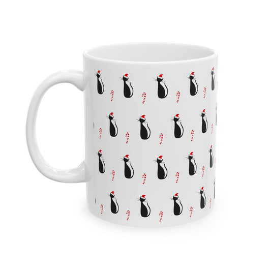 Christmas Cat Mug, 11oz