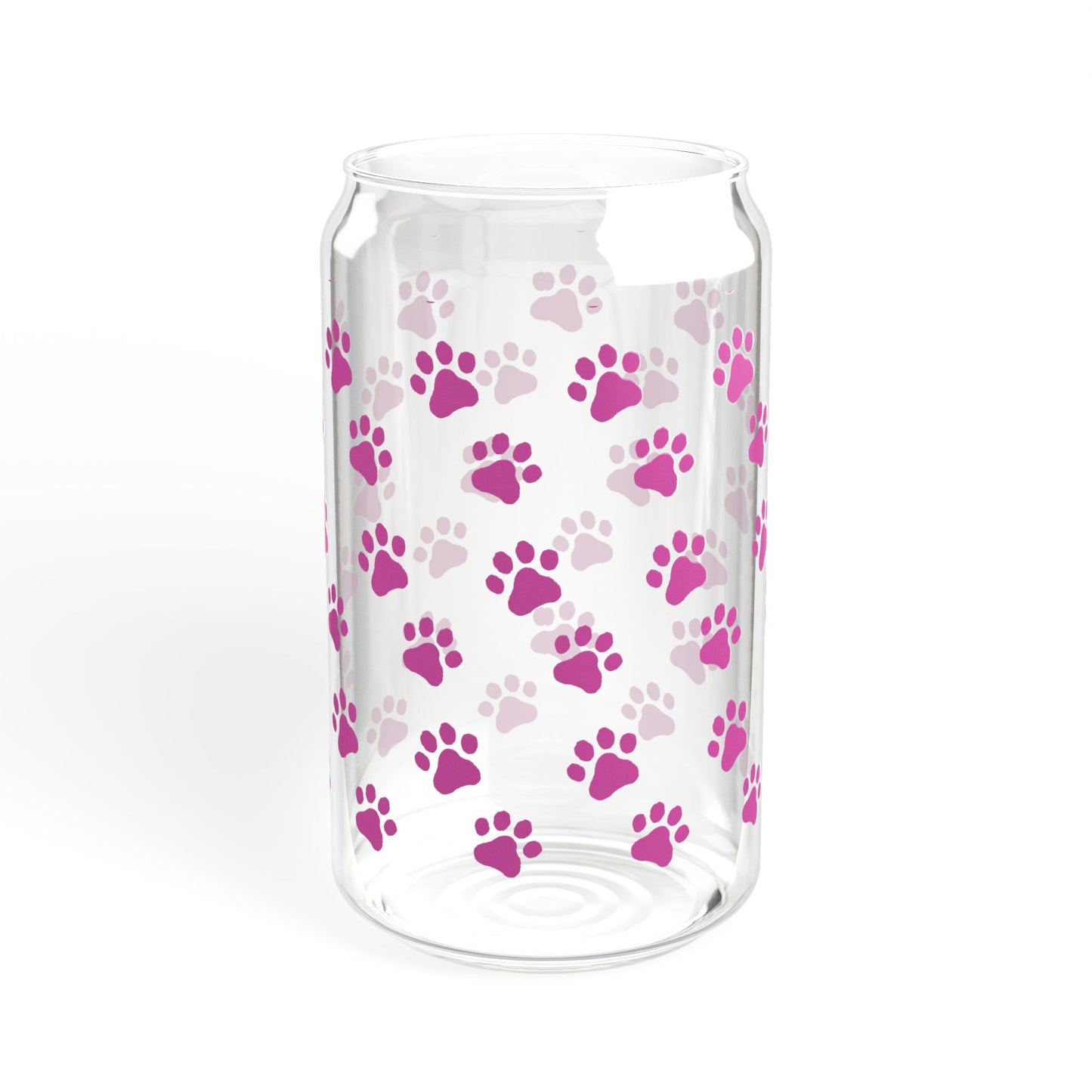 Pink Sipper Glass, 16oz