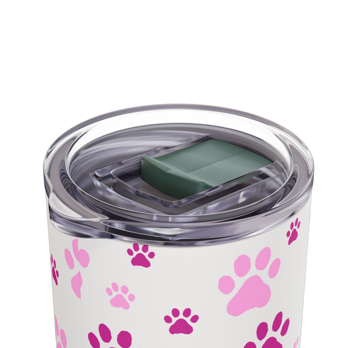 White Paw Print Matte Tumbler, 20oz