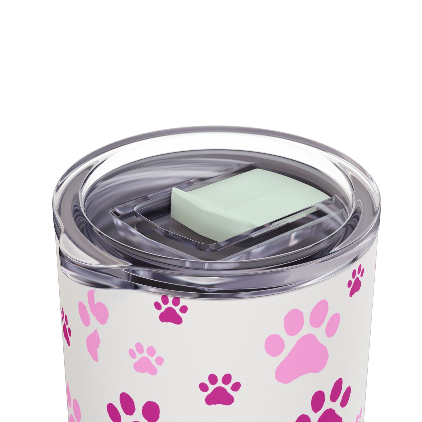 White Paw Print Matte Tumbler, 20oz