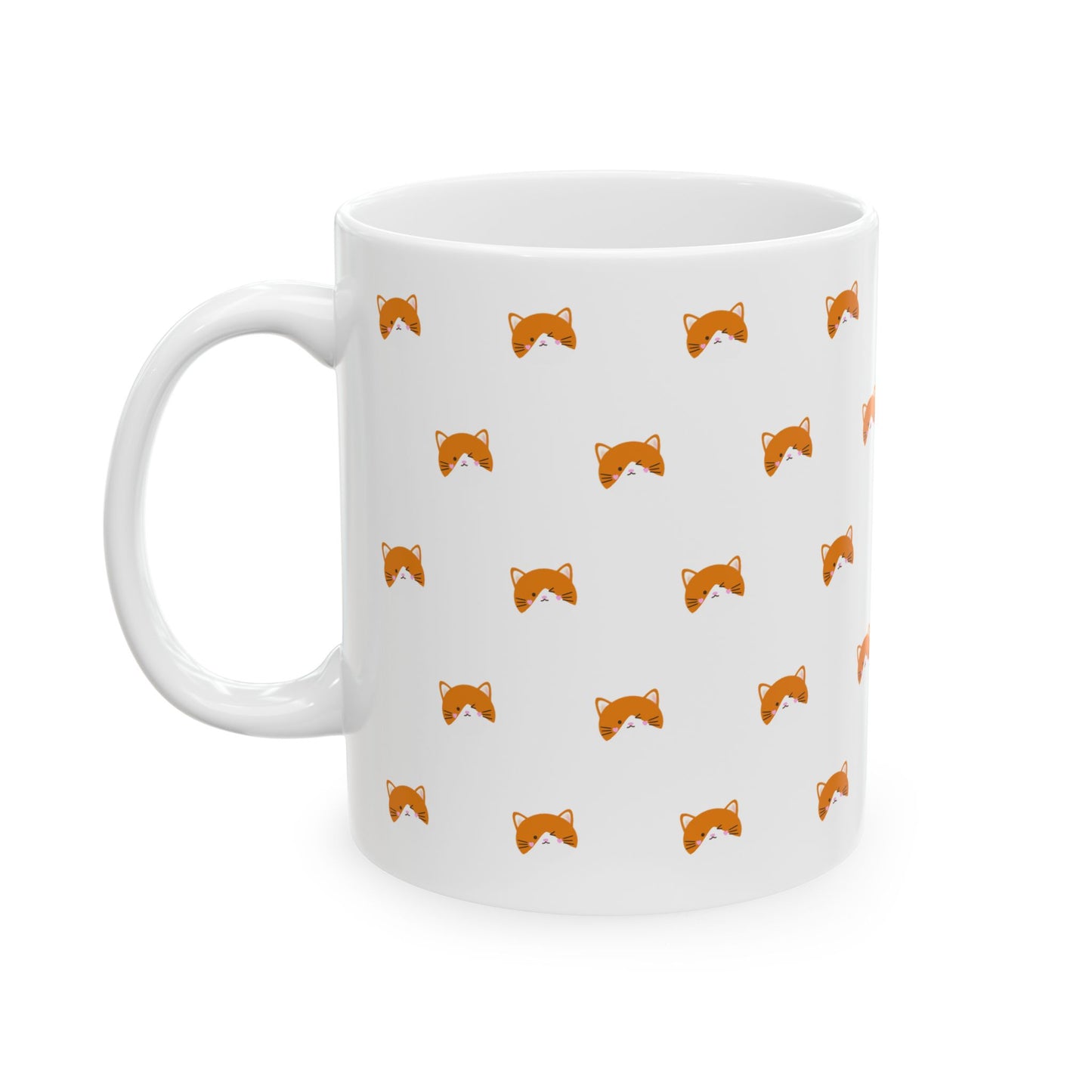 Orange Cat Print Mug