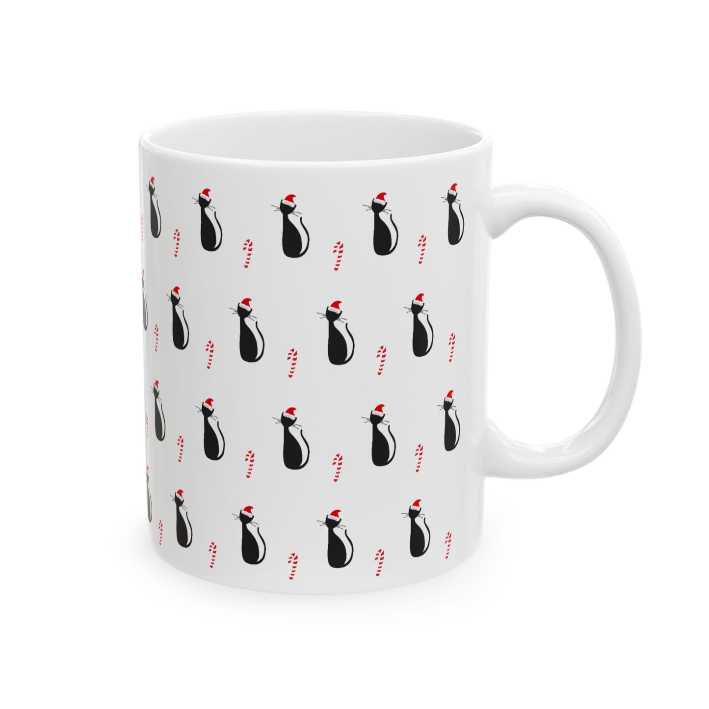 Christmas Cat Mug, 11oz