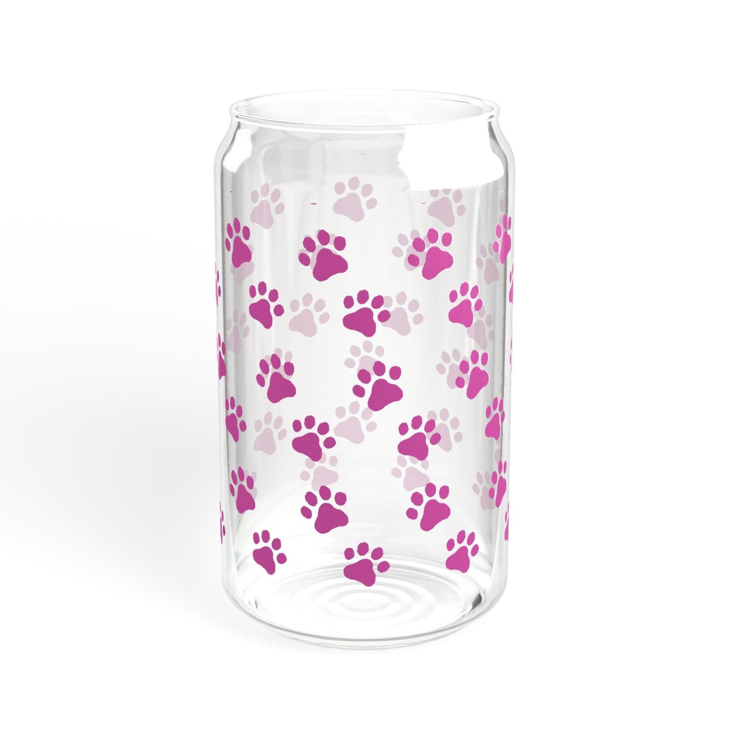 Pink Sipper Glass, 16oz