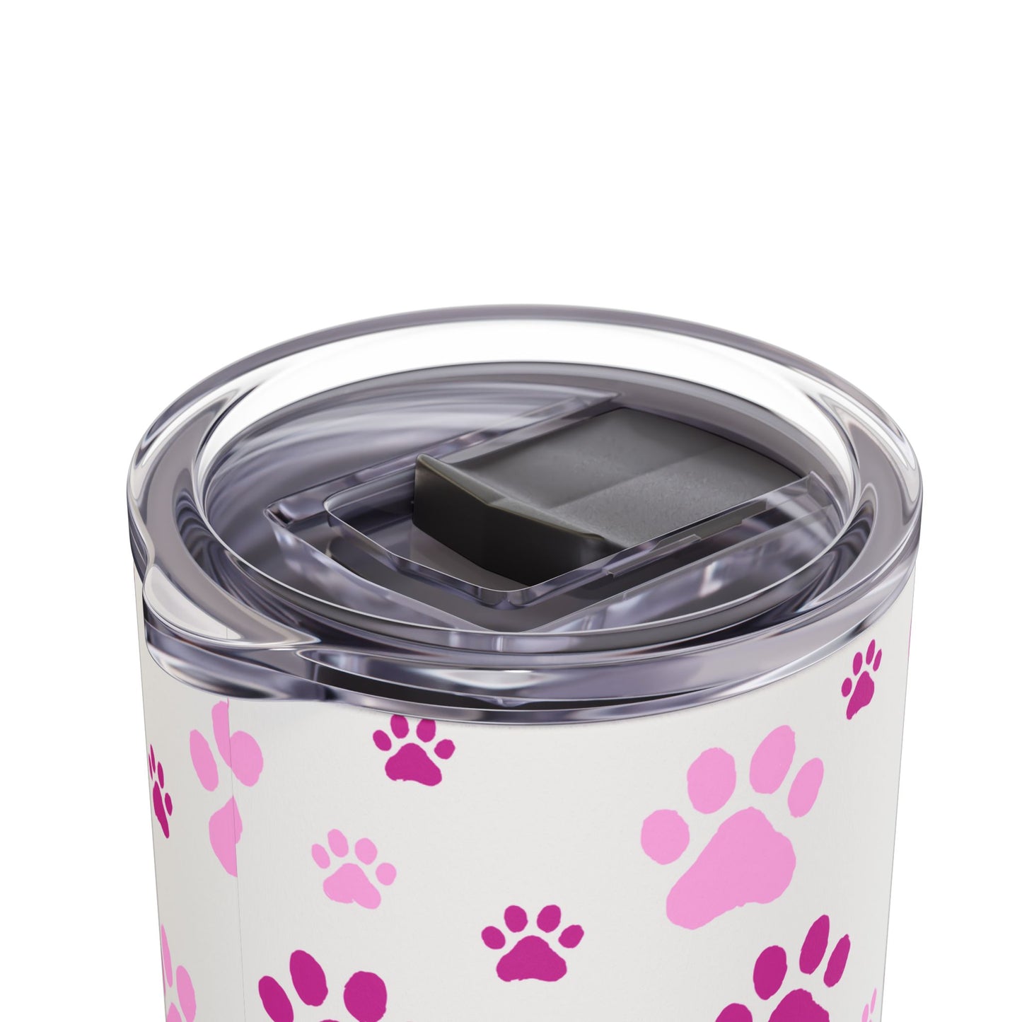 White Paw Print Matte Tumbler, 20oz