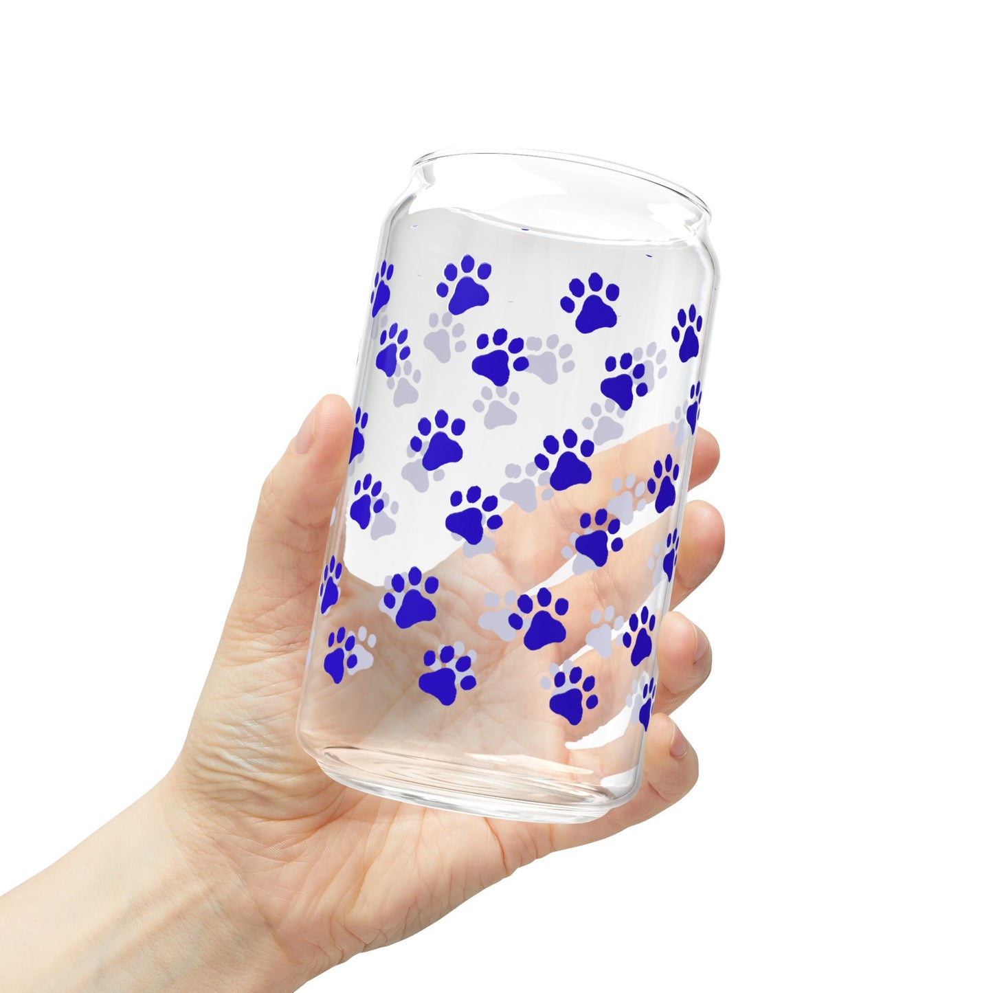 Blue Sipper Glass, 16oz